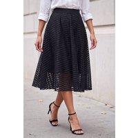 Roman Women's Lace Circle Skirt in Black | Size: 10