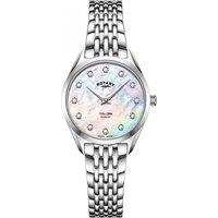 Rotary Women's LB08010-07-D Ultra Slim 27mm Quartz Watch in Silver