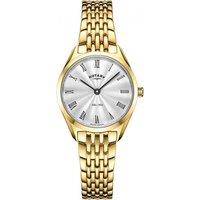 Rotary Women's LB08013-01 Ultra Slim 27mm Quartz Watch in Gold