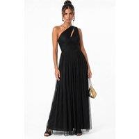Anaya with Love Women's Cutout One Shoulder Maxi Dress in Black | Size: 14