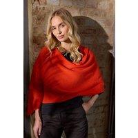 Cove Women's Lucy 4-way Cashmere Poncho in Orange