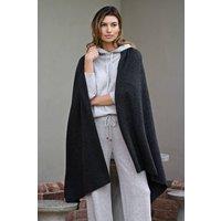 Cove Women's Lola Cashmere Travel Wrap in Charcoal