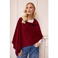 Cove Women's Lucy 4-way Cashmere Poncho in Burgundy