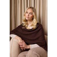 Cove Women's Lucy 4-way Cashmere Poncho in Brown
