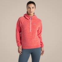 Craghoppers Women's Esk' Hooded Half Zip Fleece in Cerise | Size: 14