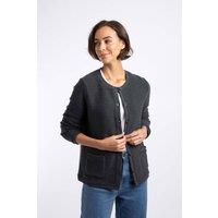Weird Fish Women's Sara Macaroni Cardigan in Navy | Size: 10