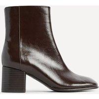 Linzi Women's Selected Brown Block Heeled Ankle Boots | Size: 5-Standard Fit