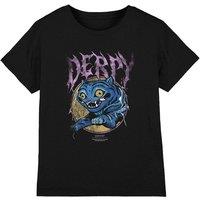 KPop Demon Hunters Derpy Rock Band Kids T-Shirt, Black | Size: 12-13 Years