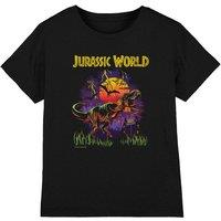 Jurassic World Trex Lightning Kids T-Shirt, Black | Size: 3-4 Years