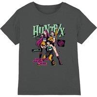 KPop Demon Hunters Huntrix Punk Halloween Concert Kids T-Shirt, Charcoal | Size: 5-6 Years