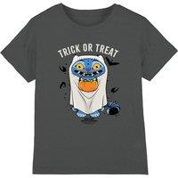 KPop Demon Hunters Derpy Trick Or Treat Halloween Kids T-Shirt, Charcoal | Size: 12-13 Years
