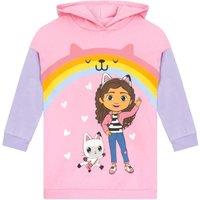 DreamWorks Girl's Gabby's Dollhouse Longline Hoodie in Pink | Size: 9-10 Years