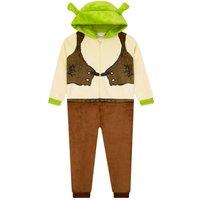 DreamWorks Boy's Shrek Hooded With 3D Ears Onesie | Size: 11-12 Years