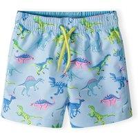 Minoti Boy's Swim Shorts With Elastic Waist & Drawstring in Light Blue | Size: 12-18 m