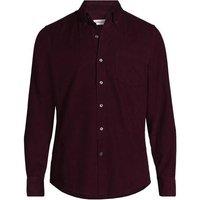 Lands' End Men's Tall Pinwale Corduroy Shirt in Burgundy | Size: 2XL