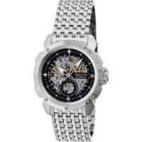 Heritor Automatic Men's Conrad Skeleton Bracelet Watch in Black