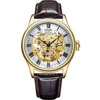 Rotary Men's GS02941-03 Timepieces 42mm Mechanical Watch in Brown
