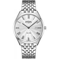 Rotary Men's GB08010-01 Ultra Slim 38mm Quartz Watch in Silver