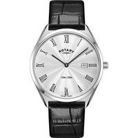 Rotary Men's GS08010-01 Ultra Slim 38mm Quartz Watch in Black