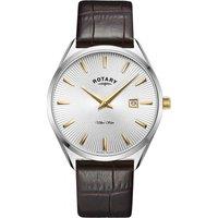 Rotary Men's GS08010-02 Ultra Slim 38mm Quartz Watch in Brown
