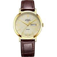 Rotary Men's GS05423-03 Timepieces 37mm Quartz Watch in Brown