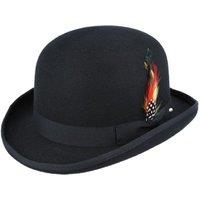 XPOSED Men's Elegant Pure Wool Bowler Hat For Timeless Style in Black | Size: Medium