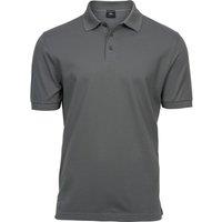 TEE JAYS Men's Luxury Stretch Short Sleeve Polo Shirt in Dark Olive | Size: Medium