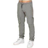 Enzo Men's Tapered Technical Cargo Pants in Grey | Size: Small