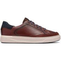 Clarks Men's Code C Tie Mahogany Leather Trainers, Lace Up in Brown | Size: 11-Standard Fit