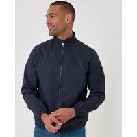 threadbare Men's Showerproof Zip Up Harrington Jacket in Navy | Size: Small