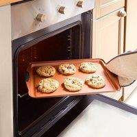 Basilico Copper Infused Baking Trays, Set of 3, W45cm x L30cm