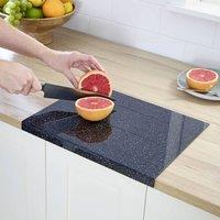 Basilico CounterHug Chopping Board, L39cm x W30cm x D2cm in Black