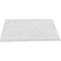Crystals Non Slip Bath Mat Water Absorbent Machine Washable Rug, White | Size: Large