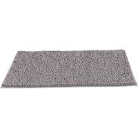 Crystals Non Slip Bath Mat Water Absorbent Machine Washable Rug, Grey | Size: Large