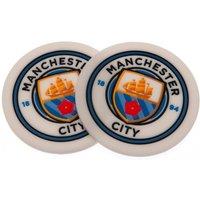 Manchester City FC Coaster Set Pack of 2 in White