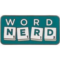 Scrabble Limited Edition WORD NERD Pin Badge - Numbered in Teal