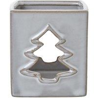 Hill Interiors Ceramic Tree Cut-Out Tealight Holder in White