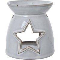 Hill Interiors Ceramic Star Tea Light Holder in White