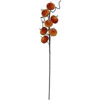 KDMD Orange Velvet Pumpkin Pick 70cm 2 Pack