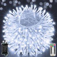 Ollny 60m 600LED String Lights 8-Mode Dimmable Timer Cool White Mains