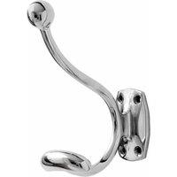 Lemon Pavilion Furniture and Decor Single Hook Chrome Coat Hanger - coat storage - L7 x W6 x H10 cm in Silver