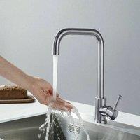 SPETLEK Modern Kitchen Sink Mixer Taps Swivel in Silver | Size: 10000mm x 520mm