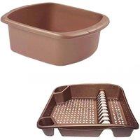 SPETLEK Rose Gold Plastic Kitchen Washing up Bowl | Size: 0.6m2