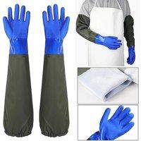 SPETLEK Heavy Aquarium Men Waterproof Glove Pond Gloves in Blue | Size: 10