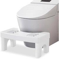 PAWNORA Toilet Stool Natural Squat Position Constipation in White