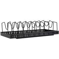 PAWNORA Kitchen Organiser Storage Rack in Black