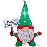 Living and Home 185cm Christmas Inflatable with LED Lights