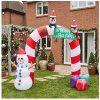 Living and Home Christmas Candy Arch Inflatable