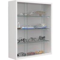 VCM Hanging display cabinet Wall display case glass Drivalo M in White