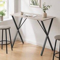 STILVORA Bar Table 120cm with steel frame black